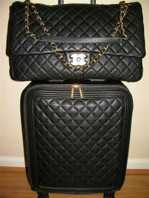 chanel luggage sets|chanel carry on bag.